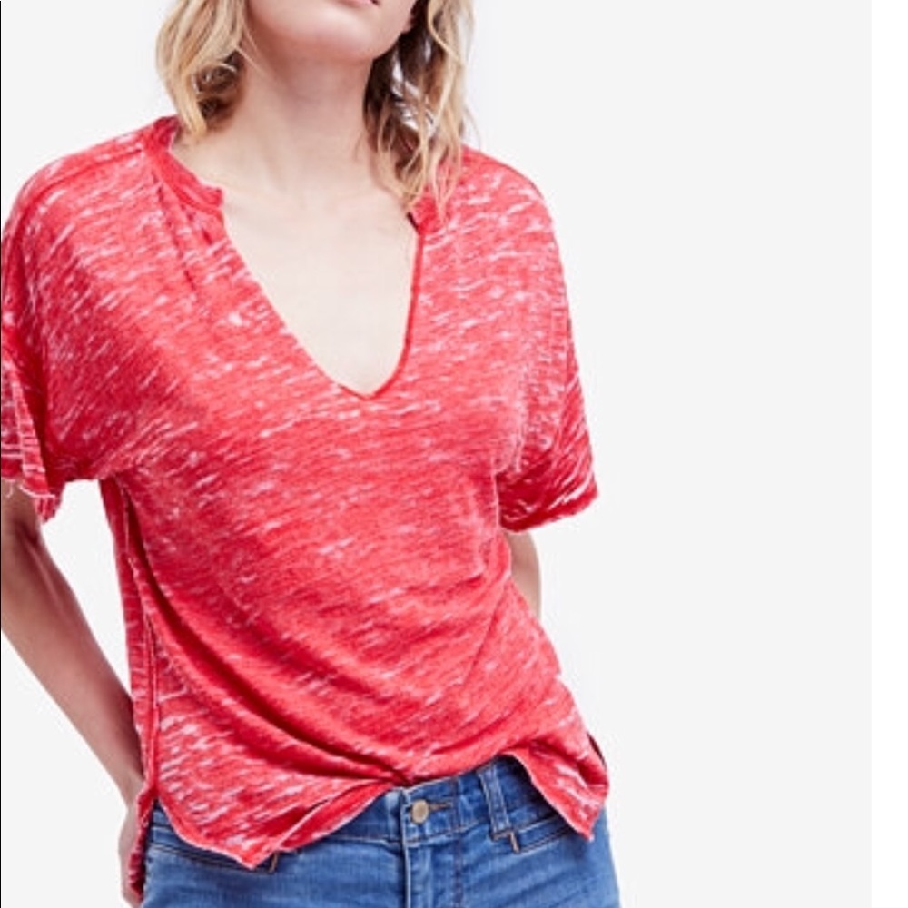 Free people oversized Maddie shirt xs